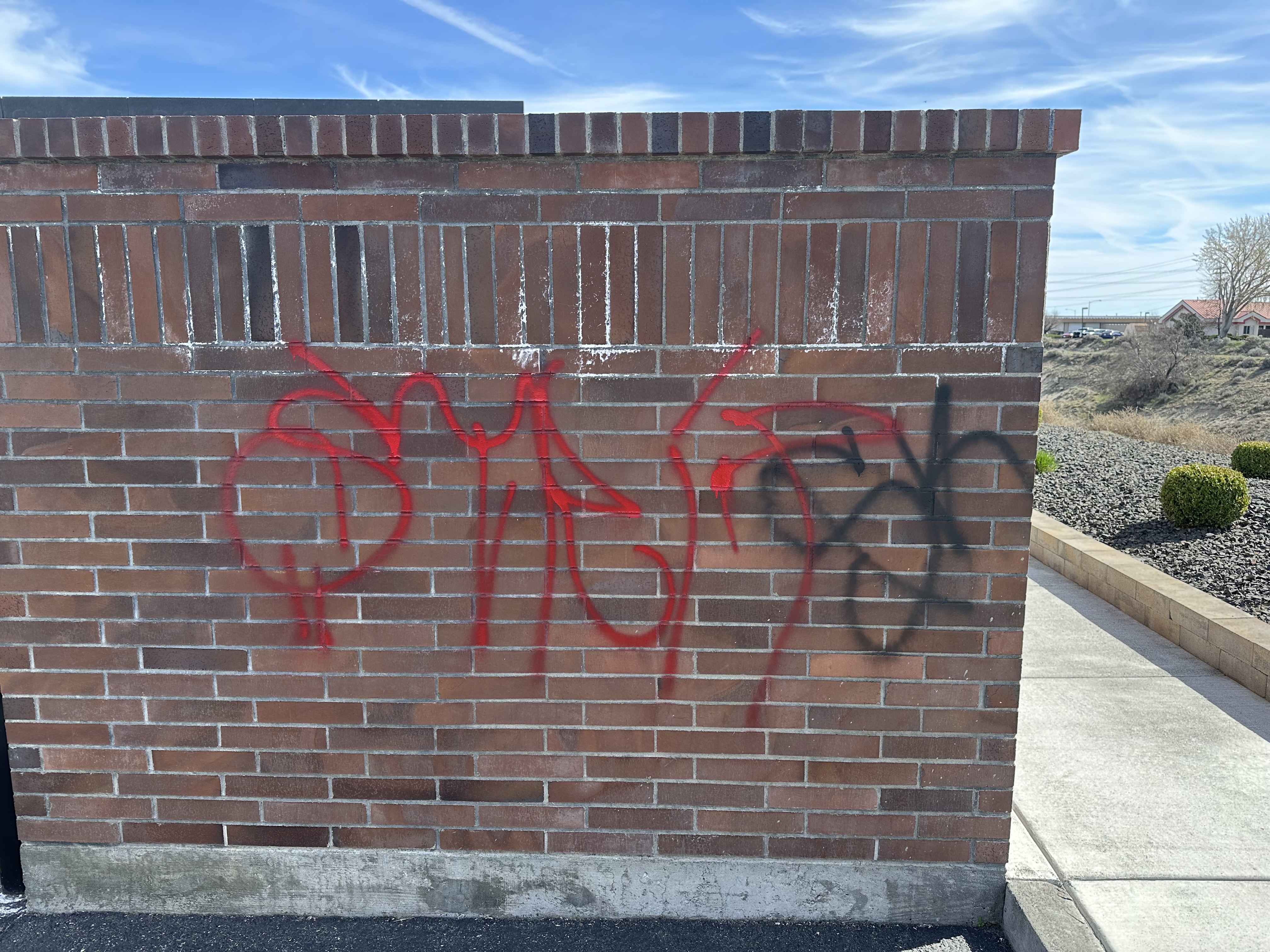 Graffiti Removal from law office in kennewick Washington